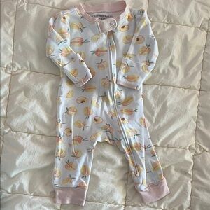 Burt's Bees Baby Peach-Print Organic Cotton onesie, 0-3M